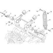 Suspension ar. - Bielle