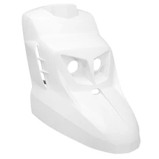 TABLIER AV SCOOT REPLAY DESIGN EDITION POUR MBK 50 BOOSTER 2004>/YAMAHA 50 BWS 2004> BLANC BRILLANT (LIVREE AVEC KIT ECLAIRAGE)