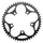 CHANRING FOR ROAD BIKE-5 arms- 50T. Ø110 -OUTER- DURAL BLACK STRONGLIGHT (SHIMANO TYPE 8/9 Speed)