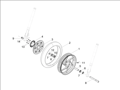 Roue avant