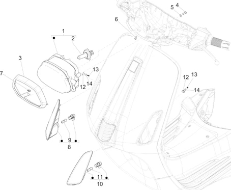 Eclairages avant - Clignotants