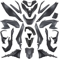 CARROSSERIE/CARENAGE MAXISCOOTER ADAPTABLE HONDA 125-350 FORZA 2021> GRIS FONCE (KIT 22 PIECES) -P2R