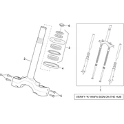 Fourche - Base avec tube