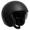 CASQUE JET CUSTOM ADX AJ400 NOIR MAT M SIMPLE ECRAN SOLAIRE + CASQUETTE (ECE 22.06)
