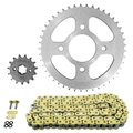 CHAIN AND SPROCKET KIT FOR HONDA 125 CB F GLR 2015>2020  428  15x45  (REAR SPROCKET Ø 58/90/10.5)  (OEM SPECIFICATIONS)  -AFAM-