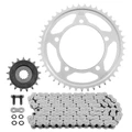 KIT CHAINE ADAPTABLE SUZUKI 1050 DL V STROM XT, DE 2023> 525 17x45 (DIAM COURONNE 120/140/10.5) (DEMULTIPLICATION ORIGINE) -JT SPROCKETS/DID