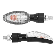 CLIGNOTANT UNIVERSEL REPLAY SQUALE A AMPOULE BAU9S TRANSPARENT/NOIR BASE COURTE  (L 90mm / H 30mm / L 25mm) (HOMOLOGUE CE) (PAIRE)