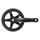 PEDALIER CITY/VTT P2R MANIVELLES ALU NOIR 170mm PLATEAU 42D. DOUBLE FLASQUE CHAINE 2.38 (3/32")