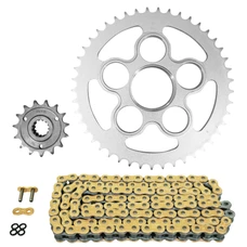 CHAIN AND SPROCKET KIT FOR DUCATI 821 HYPERMOTARD 2013>2015, HYPERMOTARD SP 2013>2015  525  15x45  (REAR SPROCKET Ø 60/110/38)  (OEM SPECIFICATIONS)  -AFAM-