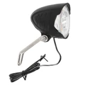 ECLAIRAGE VELO A DYNAMO AVANT SUR FOURCHE P2R CITY LED 30 LUX ON/OFF (80mm) NOIR