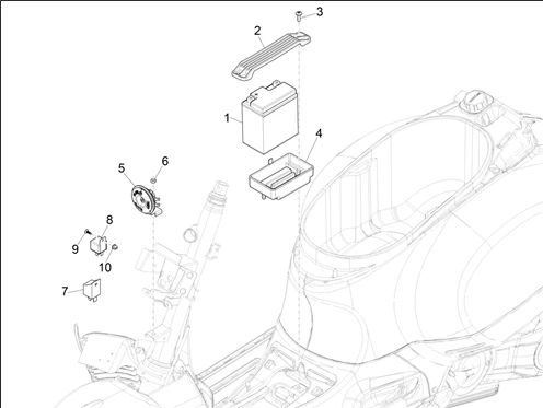 Relais - Batterie - Avertisseur sonore