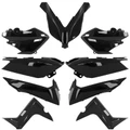 CARROSSERIE/CARENAGE MAXISCOOTER ADAPTABLE YAMAHA 125-250-400 XMAX 2014>2017 NOIR BRILLANT (KIT 10 PIECES) -P2R