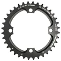 CHAINRING FOR MTB- Ø104 - 4arms-FOR DOUBLE- 36T. Ø104 2X10 OUTER BLACK STRONGLIGHT . 10 Speed For SRAM XO Threaded - Thickness 5 mm