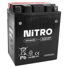 BATTERIE 12V 12 Ah NTX14AH-BS NITRO MF SANS ENTRETIEN AVEC PACK ACIDE  (Lg134xL89xH166mm)