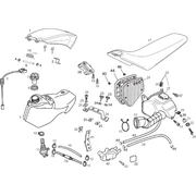 Réservoir - Corps filtre - Selle