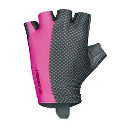GANTS VELO COURT GIST LADY / FEMME LINEA ETE ROSE / NOIR L (PAIRE SUR CARTE) SANS VELCRO -5524