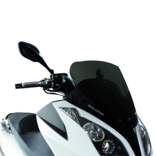 WINDSHIELD FOR MAXISCOOTER KYMCO 125 DINK-STREET 2012>, 300 DINK-SREET 2012>, 125 DOWNTOWN 2012>, 300 DOWNTOWN 2012>, 125 SUPER-DINK 2012>, 300 SUPER-DINK 2012> (SHORT-DARK SMOKED) -MALOSSI