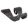 PROLONGATEUR DE CINTRE TRIATHLON CONTROLTECH FALCON MINI CLIP-ON 31,8 CARBONE NOIR MAT 407g (PAIRE)