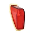 CABOCHON FEU ARRIERE CYCLO ADAPTABLE MBK/MOTOBECANE ROUGE AVEC JOINT (NON PERCEE) -SELECTION P2R