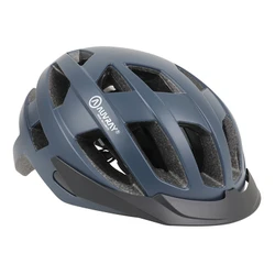 CASQUE VELO ADULTE AUVRAY PROTECT URBAIN BLEU IN-MOLD TAILLE M (54-58cm) REGLAGE MOLETTE