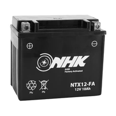 BATTERIE 12V 10 Ah NTX12 NHK FA SANS ENTRETIEN PRETE A L'EMPLOI (Lg150xL87xH130mm) (ACTIVEE EN USINE - QUALITE PREMIUM - EQUIVALENT YTX12-BS)