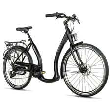 VELO MUSCULAIRE CITY BIKE 26 LEADER FOX EMA 2025 FEMME NOIR 7V CADRE ALU 19 POUCES (TAILLE ADULTE 175 à 183 cm)
