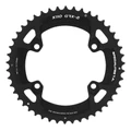 CHAINRING FOR GRAVEL BIKE 4 ARMS - Ø110 FOR SHIMANO GRX DOUBLE TA X110 External 46 Teeth- COMPATIBLE RX600-RX810 BLACK 10/11 Speed.