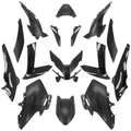 CARROSSERIE/CARENAGE MAXISCOOTER ADAPTABLE YAMAHA 560 TMAX 2022>2024 NOIR BRILLANT/MAT (KIT 15 PIECES)