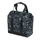 SACOCHE ARRIERE VELO LATERALE BASIL GRAND FLOWER SHOPPER NOIR DECO BLANC DROIT/GAUCHE WATERPROOF 23L (34x19x35cm)