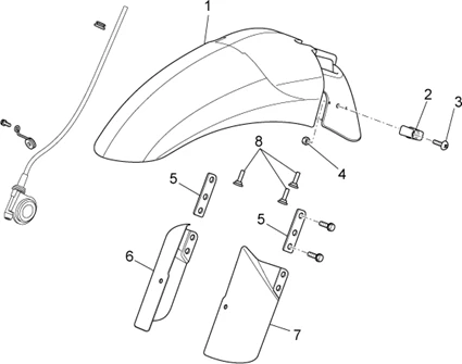 Carrosserie av. - Garde-boue AV