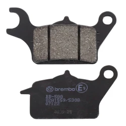 PLAQUETTE DE FREIN BREMBO POUR HONDA 110 NSC VISION 2017>2020 AV (SCOOTER CARBONE CERAMIQUE) -07122CC