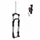 FORK - FOR MTB 29 " ZOOM 868S COIL - BLACK - ADJUSTABLE/POPLOCK ON HANDLEBAR-TRAVEL100MM - FOR THRU AXLE BOOST 15-110 CONICAL THREADLESS STEERER Ø 1''1/8-1"1/2 EXTERNAL - COMPATIBLE DISC
