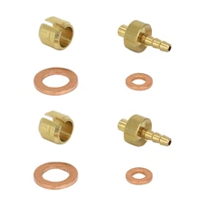 RACCORD DURITE FREIN ELVEDES OLIVE ET INSERT / PIN COMPATIBLE HOPE (VENDU A LA PAIRE)