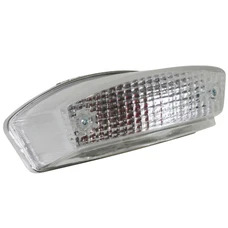 TAIL LIGHT FOR 50cc MOTORBIKE REPLAY FOR DERBI 50 SENDA 1995>2001/PEUGEOT 50 XP6, XR6/MBK 50 X-LIMIT/YAMAHA 50 DTR TRANSPARENT -CEE APPROVED