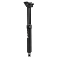 TIGE DE SELLE VTT TELESCOPIQUE CONTROLTECH AIR / HUILE ALU NOIR DIAM. 31.6 L458 mm (REGLAGE PAR CABLE INTERNE DEBATTEMENT 150mm) MANETTE COMMANDE AU CINTRE REF