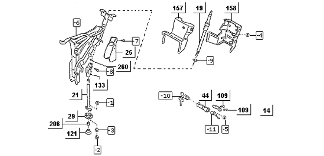 Arbre et boîtier de direction