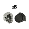 ECROU DE SERRAGE ELVEDES POUR CABLE DE FREIN ROLLEBRAKE IM85/81/80/5/45 LAITON (VENDU PAR 15)