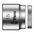 DOUILLE WERA 8790 HMA ZYKLOP 1/4 DIAM 15 mm (VENDU A L'UNITE) -MARQUE ALLEMANDE POUR LES ATELIERS