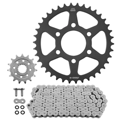 KIT CHAINE ADAPTABLE ROYAL ENFIELD 411 HIMALAYAN 410 2016>2024, SCRAM 411 2022>2024 525 15x38 (DIAM COURONNE 61.5/88/10.5) (DEMULTIPLICATION ORIGINE) -JT SPROCKETS