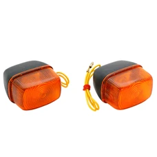 CLIGNOTANT SCOOT ADAPTABLE MBK 50 BOOSTER 1990>2003/YAMAHA 50 BWS 1990>2003 AV ORANGE/NOIR (PAIRE) ** -REPLAY