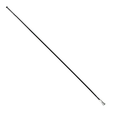 STAINLESS SPOKE-BLACK- FLAT 2mm L266mm SAPIM "STRAIGHT PULL" WITH NUTS (SOLD PER UNIT)