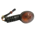 TURN SIGNAL FOR 50cc MOTORBIKE RIEJU 50 RS2 2002>, RS3 2010> TRANSPARENT/BLACK  FRONT/RIGHT + REAR/LEFT   (CEE APPROVED)  -SELECTION P2R-