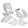 CARROSSERIE/CARENAGE SCOOT ADAPTABLE PEUGEOT 50 TKR, TREKKER 2007> BLANC BRILLANT (KIT 7 PIECES)  -P2R-
