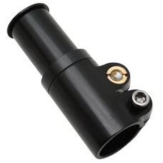 AHEADSET STEM RISER 1''1/8 - 28,6 OUTER- Height 100mm + spacer 8mm - BLACK