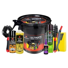 PACK/KIT BIKE CARE WELDTITE ENTRETIEN (CONTIENT 3 BROSSES CADRE/PNEU/CASSETTE/CHAINE-NETTOYANT-SPRAY DEGRAISSANT-SPAY LUBRIFIANT TF2 CERAMIQUE-LUBRIFIANT ALL WEATHER-SEAU-EPONGE)