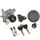 CONTACTEUR A CLE SCOOT ADAPTABLE MBK 50 NITRO 2003>/YAMAHA 50 AEROX 2003> (3 FILS) (AVEC SERRURE DE SELLE + BOUCHON ESSENCE) -QUALITE ECO