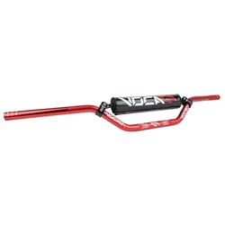 GUIDON 50 A BOITE VOCA CROSS ALU T6 DIAM 22,2mm L805mm H94mm ROUGE AVEC MOUSSE NOIR