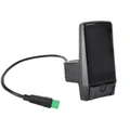 COMPTEUR / DISPLAY AVEC UNITE DE COMMANDE VAE BAFANG DP C080 CANBUS POUR MOTEUR CENTRAL M410, M210 NOIR AVEC BLUETOOTH (SUPPORT 22,2 mm LONGUEUR CABLE 230 mm)