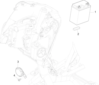 Relais - Batterie - Avertisseur sonore