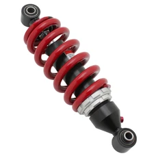 AMORTISSEUR 50 A BOITE ADAPTABLE MBK 50 X-POWER 2004>2009/YAMAHA 50 TZR 2004>2009 (REGLABLE, ENTRAXE 255mm) (FIXATION SUPERIEURE D12-LARGEUR 28mm INFERIEURE D10-LARGEUR 40mm)  -P2R-